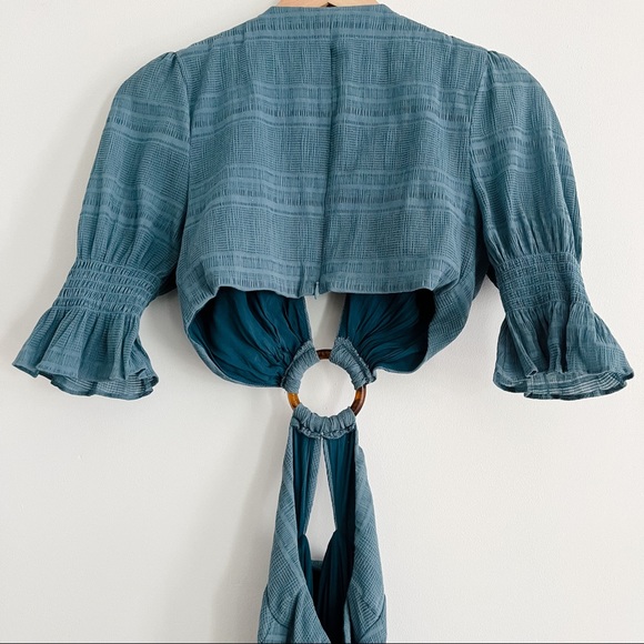 Tularosa Nanette Cut Out Midi Dress in Dusty Blue Women’s Small - Picture 12 of 17